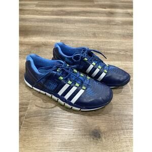 Adidas Adipure Crazy Quick Men’s Running Shoe Size 10.5 Blue White Green